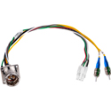 Photo of Camplex LEMO EDW to Dual ST & 6-Pin RG MATE-N-LOCK Power Fiber Breakout Cable - 6 Inch