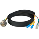 Camplex HF-FCS01A-FR-SC Canare Hybrid Fiber Optic Receptacle SMPTE/ARIB Cable with SC Connectors - Female - 1 Foot