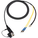 Photo of Camplex HF-FUWST3-BO-006 LEMO FUW to Dual ST & 6-Pin AMP In-Line Fiber Breakout - 6 Foot
