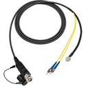 Camplex HF-FUWST8-BO-006 LEMO FUW to Dual ST & 6-Pin RG In-Line Fiber Breakout - 6 Foot