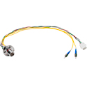 Camplex HF-FXWBP3ST-06IN LEMO FXW to Dual ST & 6-Pin AMP MATE-N-LOCK Power Fiber Breakout Cable - 6 Inch