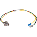 Photo of Camplex LEMO FXW to Duplex LC & 6-Pin RG MATE-N-LOCK Power Fiber Breakout Cable - 18 Inch