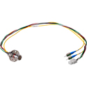 Photo of Camplex LEMO FXW to Dual SC & 6-Pin RG MATE-N-LOCK Power Fiber Breakout Cable - 6 Inch