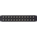 Camplex HF-LC24-DXSM 24-Port LC Duplex Single Mode Feed-Thru Panel