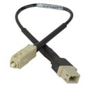 Camplex HF-M1-LCF-SCM LC Female to SC Male OM1 Multimode Fiber Tactical Adapter Cable- 8 Inch