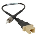 Photo of Camplex HF-M1-SCF-STM SC Female to ST Male OM1 Multimode Fiber Tactical Adapter Cable- 8 Inch