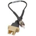 Camplex HF-M3-SCF-STM SC Female to ST Male OM3 Multimode Fiber Tactical Adapter Cable- 8 Inch
