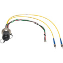 Photo of Camplex Male DRAGONFLY Chassis Mount to Dual ST & Blunt Lead Internal Fiber Breakout - 36 Inch