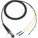 Photo of Camplex HF-NOFST4-BO-006 Neutrik DRAGONFLY Female to Dual ST & Blunt Lead In-Line Fiber Breakout Cable - 6 Foot