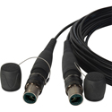 Camplex opticalCON DUO to DUO OM4 Multimode Fiber Optic Tactical Snake - NKO2M - 100 Foot