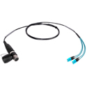 Photo of Camplex opticalCON QUAD to QUAD LC Multimode Fiber Optic Breakout NKO4M-LC-A-0 - 18 Inch