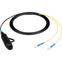 Photo of Camplex HF-OCL2S-LC-01 opticalCON DUO LITE to Dual LC Single Mode Fiber Optic Tactical Patch Cable NKO2S-LC-L-0 - 1 Foot