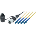 Photo of Camplex opticalCON QUAD LITE to (4) LC Single Mode Fiber Optic Tactical Patch Cable NKO4S-LC-L-0- 10 Foot