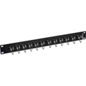 Camplex 1RU 12-Port Simplex Single Mode/Multimode ST Fiber Feedthru Panel