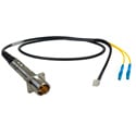 Camplex LEMO PBW to Duplex LC & 6-Pin RG In-Line Fiber Breakout - 6 Foot