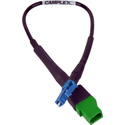 Photo of Camplex APC LC Female to UPC LC Male Single Mode Fiber Optic Tactical Adapter - 6 Inch