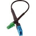 Photo of Camplex UPC LC Female to APC LC Male Single Mode Fiber Optic Tactical Adapter - 6 Inch