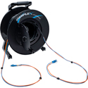 Camplex HF-TR02LC-0250 2-Channel LC Single Mode Fiber Optic Premium Broadcast Tactical Cable Reel - 250 Foot
