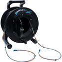 Photo of Camplex HF-TR02LC Premium 2-Channel LC Single Mode Tactical Fiber Optic Cable on Reel - 1750 Foot