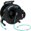 Photo of Camplex 2-Channel LC Multimode OM3 Fiber Optic Tactical Cable on Reel - 1500 Foot