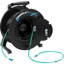 Photo of Camplex 2-Channel LC Multimode OM4 Fiber Optic Tactical Cable on Reel - 250 Foot