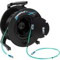 Photo of Camplex 2-Channel ST Multimode OM3 Fiber Optic Tactical Cable on Reel - 250 Foot
