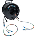 Photo of Camplex 4-Channel LC Single Mode Fiber Optic Tactical Cable on Reel - 2000 Foot