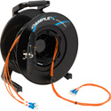 Photo of Camplex HF-TR04LCM1 Premium 4-Channel LC OM1 Multimode Tactical Fiber Optic Cable on Reel - 750 Foot