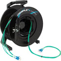 Camplex HF-TR04LCM4 Premium 4-Channel LC OM4 Multimode Tactical Fiber Optic Cable on Reel - 250 Foot