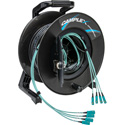 Photo of Camplex HF-TR04SCM3-0250 4-Channel SC Multimode OM3 Fiber Optic Tactical Reel - 250 Foot