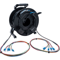 Camplex HF-TR08LC-0250 8-Channel LC Single Mode Fiber Optic Tactical Cable on Reel - 250 Foot