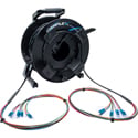 Photo of Camplex 8-Channel LC Single Mode Fiber Optic Tactical Cable on Reel - 250 Foot