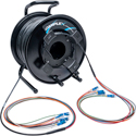 Photo of Camplex HF-TR08LC-1250 8-Channel LC Single Mode Fiber Optic Tactical Cable on Reel - 1250 Foot