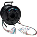 Photo of Camplex 8-Channel ST Single Mode Fiber Optic Tactical Cable on Reel - 1000 Foot