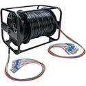 Photo of Camplex HF-TR08ST-2000 8-Channel ST Single Mode Fiber Optic Tactical Cable on Reel - 2000 Foot
