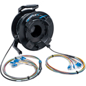 Camplex HF-TR12LC-0250 12-Channel LC Single Mode Fiber Optic Tactical Cable on Reel - 250 Foot