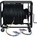 Photo of Camplex HF-TR12ST Premium 12-Channel ST Single Mode Tactical Fiber Optic Cable on Reel - 1750 Foot