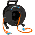 Photo of Camplex HF-TR12STM1 Premium 12-Channel ST OM1 Multimode Tactical Fiber Optic Cable on Reel - 250 Foot