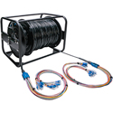 Photo of Camplex HF-TR24LC-1000 24-Channel LC Single Mode Tactical Fiber Optic Cable on Reel - 1000 Foot