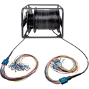 Photo of Camplex HF-TR24ST 24-Channel ST Single Mode Tactical Fiber Optic Cable on Reel - 1250 Foot
