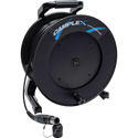 Photo of Camplex HF-TROC2M4H opticalCON DUO to Neutrik Chassis Mount on Hub OM4 Multimode Tactical Fiber Optic Reel - 750 Foot
