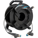 Photo of Camplex HF-TROC4S-0100 opticalCON QUAD to opticalCON QUAD Single Mode Fiber Optic Tac Reel - 100 Foot