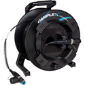 Photo of Camplex HF-TROC4S-0250 opticalCON QUAD to opticalCON QUAD Single Mode Fiber Optic Tac Reel - 250 Foot