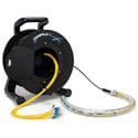 Photo of Camplex 12-Channel ST Single Mode Fiber Tactical Cable Reel with Protective Pulling Sleeve - 500 Foot