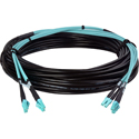 Camplex HF-TS04LCM4-0100 4-Channel LC Multimode OM4 Fiber Optic Tactical Cable - 100 Foot