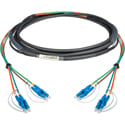 Photo of Camplex HF-TSX04LC 4-Channel Duplex LC XTREME Tactical Single Mode Fiber Optic Cable - 25 Foot