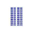 Hollyland NS02 Stickers for SOLIDCOM C1 and SOLIDCOM C1 Pro  Headsets - 1 Sheet - Blue