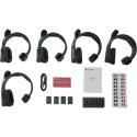 Photo of Hollyland Solidcom SE-5S 5-Person Noise Cancelling Headset Intercom System with Lithium Ion Batteries - 2.4 GHz
