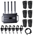 Photo of Hollyland Solidcom H1 Intercom System with Six Single Ear Noise-Cancelling Headsets/Six Beltpacks/One H1 Antenna