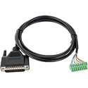 Hollyland TCB08 DB25 Male to GPIO 9-pin Female Tally Cable - 4.9 Feet